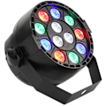 Miniatyrbilde 3 av 5: Scenelys DJ-lyseffekt Diskoteklys 7 DMX-kanaler Diskotekfestlys（Lilla 12 LED）