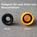 Miniatyrbilde 4 av 5: Tappeforbindelse 10 stk for kraner Slangeforbindelse med gjenger 2 i 1, 1/2 tomme 3/4 tomme Tappeforbindelse Kranadapter Hagekranforbindelse Tap