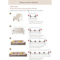 Miniatyrbild 4 av 5: Tryckt stretchsoffaöverdrag, modernt elastiskt sofföverdrag halkfritt 1/2/3/4-sits (2-sits sofföverdrag: 141-180 cm, flerfärgad fyrkant) - RWKitchen an