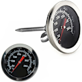 Miniatyrbilde 4 av 5: Rustfritt stål ovnstermometer Grill Grill Røyker Termometer 50 til 350°C, 100 til 700℉ (Type A 350°C)