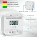 Miniatyrbild 2 av 5: Koldioxiddetektor, Intelligent Koldioxiddetektor med LCD-Skärm, Uppfyller EN 50291-Standard, med Testknapp och LED-Statusindikator