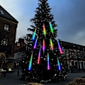 Miniatyrbilde 3 av 5: 10 Rør 30CM LED Meteorskurre Regnlys Solcellelys, Vanntette Utendørs Regnlys for Jul Bryllup Fest Kveld Hjem