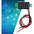 Miniatyrbilde 1 av 5: DC Voltmeter, LED-skjerm Digital Voltmeter, 0,36 tommer Digital Voltmeter To-lednings DC 2,5-30V Tre LED-skjerm Digital Voltmeter - Beste kvalitet (Re