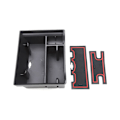 Miniatyrbild 1 av 5: Center Console Organizer Tray för Tesla Model 3 Model Y 2021 Armrest Cubby Drawer Storage Box Tillbehör