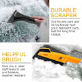 Miniatyrbillede 3 af 4: Bil Anti-Frost Isskraber med Handske Opvarmet og Vandtæt Forrude Squeegee Sneskraber Elastisk Indkapslet 2 PCS-