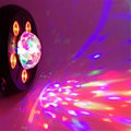 Miniatyrbilde 3 av 5: LED Discokule 2 i 1 6X3W RGBW DMX Kontroller Lyseffekt Klub Bar Bryllup Dekorasjon EU-kontakt