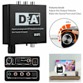 Miniatyrbilde 5 av 5: Digital til Analog Lydkonverter Fiberoptisk for Koaksialt Signal til RCA R/L SPDIF Lyddekoder ATV DAC Forsterker