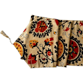 Miniatyrbillede 5 af 5: Etnisk Blomstermønstret Bomuldslinned Blanding Reversible Bordløber (11,8 Tommer X 78 Tommer)