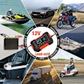 Miniatyrbillede 5 af 5: 12V 6A Intelligent Bilbatterilader 12V Bilbatteri Vedligeholdelse Desulfator med Temperaturkompensation--