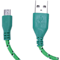 Miniatyrbilde 4 av 5: Universal Mini USB Nylon Net Armor Data Cable / 10FT for Galaxy S6 Grønn