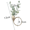 Miniatyrbilde 2 av 5: Serviettringer i sett med 12 eukalyptus tre serviettringer rustikk boho blad treperle bondegård serviettringholder