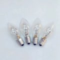 Miniatyrbillede 4 af 5: 20 stk. 7 watt C7 E12 natlys pære og saltlampe udskiftningspærer, klare glas glødepærer