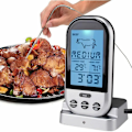 Miniatyrbillede 2 af 5: LCD Trådløs Kødmåler Fjernbetjening Digital Sonde BBQ Grill Køkken Termometer Husholdning Ovn BBQ Grill Værktøjer