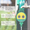 Miniatyrbild 3 av 5: Automatisk Bevattningstimer, Slanganslutning Bevattningstimer LCD Sprinklerbevattningssystem Styrenhet för Gräsmatta Trädgård Växthus Balkong Jordbruk