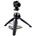 Miniatyrbillede 4 af 5: Mini bærbar stativ 360° rotation til kameraer som Hq Cm-Stereo-Vision-Board kamera