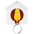 Miniatyrbild 1 av 5: Cool Nest Sparrow Mini Fågel Nyckelring Ring Hook Visselpipa
