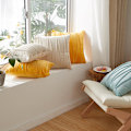 Pikkukuva 4 / 5: 4 kpl tyynynpäällisiä, kolmiulotteiset geometriset raidat, sametti, koristetyynynpäällinen, kotiin, olohuoneeseen, sohvalle, makuuhuoneeseen (30x50cm, vaaleanruskea)
