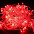 Miniatyrbillede 4 af 5: Streng af lys til karneval, bryllup, udendørs og indendørs havebelysning, LED-eventyrtræslys, festlige trælys, juledekoration, rød, 10M 100 LED