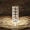 Miniatyrbilde 5 av 5: Krystallbordlampe Lyssprojektor 3 Farger Justerbar Romantisk Atmosfærelys USB Touch Nattlys