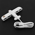 Miniatyrbillede 3 af 5: USB 2.0 Hub 4 Porte Konnektor Splitter Adapter U Disk Socket Fly Model Desktop Gadgets Hvid
