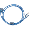 Miniatyrbilde 1 av 5: USB-forlengelseskabel 2.0 A hann til lang ledning for datamaskin, 1,5 meter blå