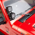 Miniatyrbillede 4 af 5: Forlygter Modificerede Forlygter Bil Top Kofangerlys til AXIAL SCX10 TRX4 TRX6 1/10 RC,B Sort