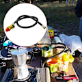 Miniatyrbillede 5 af 5: 26 Tommer Propan Butan Gas Bærbar Camping Kogeplade Udskiftningsregulator med Slange Konverterer til 1 LB Engangsflaske