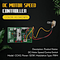 Miniatyrbillede 2 af 5: 12V 24V 30V 120W PWM Justerbar DC Motorhastighedsregulator CCM2