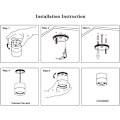 Miniatyrbillede 5 af 5: 10W LED Loftlamper Loftlys, Justerbar lampehusvinkel, Spotlamper, Loftlamper, Loftlys, justerbar loftspotlight