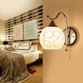 Miniatyrbillede 3 af 5: Moderne LED-krystalvæglampe, ganglampe, soveværelseslampe, veranda-belysningsarmatur, et hoved med afbryder