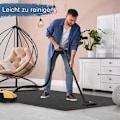 Miniatyrbillede 4 af 5: Gulvbeskyttelsesmåtte Kontorstol Underlag Jacquard Vævet Tæppe Underlag Kontorstol Underlag til Tæpper og Hårde Gulve