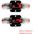 Miniatyrbillede 2 af 5: 60A Kredsløbsafbryder Sikringer 12-24V til Bil Marine Båd System Beskyttelse Stereo Audio Inverter Switch