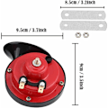 Miniatyrbilde 2 av 5: Universal sneglelufthorn 2 stk. 300db højt horn 12V kompatibel vandtæt elektrisk horn - 2 stk.
