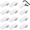 50 stk. møbelfjederklemmer - Plastik sofa fjederklemmer - Møbelpolstring reservedele, hvid