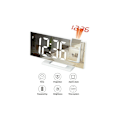 Miniatyrbild 1 av 5: Digital Projektionsväckarklocka LED Elektronisk Väckarklocka med Projektionstidsprojektor Sovrum Sängbord Tyst Klocka
