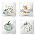 Miniatyrbillede 1 af 3: Halloween Pudebetræk 45x45 Græskar Pudebetræk Super Bløde Halloween Puder 4 stk