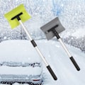 Miniatyrbilde 2 av 5: Bil D' Snøskuffe Justerbar Effektiv Fjerning Verktøy Avtakbar Teleskopisk Hage Snøskuffe Grønn