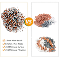 Miniatyrbilde 2 av 5: Sandfilter, Dusjfilterkuler i Sandfilter, 2,5 mm 500 gram blandet farge kuler + 2 filter