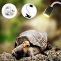 Miniatyrbillede 1 af 5: Reptillampe Skildpaddelampe Akvariumvarmer Lys 25W UVA UVB med Lang Base 360° Rotation til Reptiler og Amfibier [Energiklasse A+]