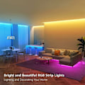 Miniatyrbilde 4 av 4: 10M LED-stripe, LED Soverom RGB LED-stripe Lysstripe LED-stripe for Soverom 300 LEDer 5050 RGB IP65 Vanntett 44-knappers fjernkontroll (10m)