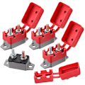 Miniatyrbillede 1 af 5: 4 stk. DC 12V-24V Automatisk Nulstilling Sikringsautomat med Dæksel Stud til Bil og Mere (20 Amp)