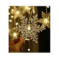 Miniatyrbilde 5 av 5: Lyslenker, Gardinlys, 4m 96 LED Juleledelys Snøflak 8 Lysmoduser, Vindudekorasjon, Jul, Bryllup, Bursdag, Hjem, Patio