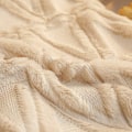 Miniatyrbillede 2 af 5: 4 stk. bløde plys uld korte fløjl dekorative pudebetræk luksus stil til sofa soveværelse lyse rød 45 x 45cm