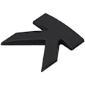 Miniatyrbillede 4 af 5: 3D DIY Metal Bogstav Bil Badge Sticker Dekal, Sort - K