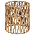 Miniatyrbillede 1 af 5: Boho Shades Udskiftning 5,9 Tommer Højde Pendel Sconce Lampskærm Loftsventilator Lysdæksler Cylinder Vævet Lampskærm