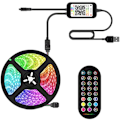 Miniatyrbild 1 av 5: LED-lampor med färgväxlande musiksynkronisering RGB-lampor 5050 SMD APP-kontroll med fjärrkontroll för 1M A-fest