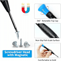 Miniatyrbilde 3 av 5: 18 deler Torx skrutrekker Mini magnetisk Torx Flathead Phillips Små pinsett Skrutrekkere med T2 T3 T4 T5 T6 T7 T8 T9 T10 for Xbox datamaskin Telefon