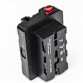 Miniatyrbilde 2 av 5: V-Lock-batteri til V-Mount NP-F F550 F570 F750 F970 D-Tap Dummy-batterikonverterplate for V-Mount LED-lysmonitor