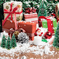 Miniatyrbilde 5 av 5: 35 stk Juletre, Kunstig Juletre Mini Sisaltrær med Trebase Ideelt for Juledekorasjon, Soverom, DIY, Fest - 4 Størrelser