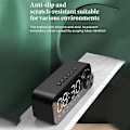 Miniatyrbild 3 av 5: Digital Spegelväckarklocka LED-display Musikspelare Radio Bordsklocka Utomhus Utan Bluetooth-högtalare